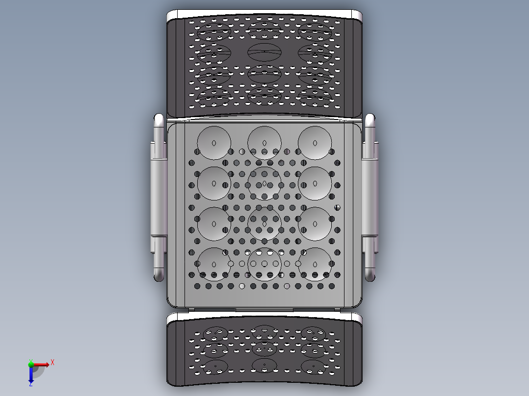 手摇升降坐椅俯视图