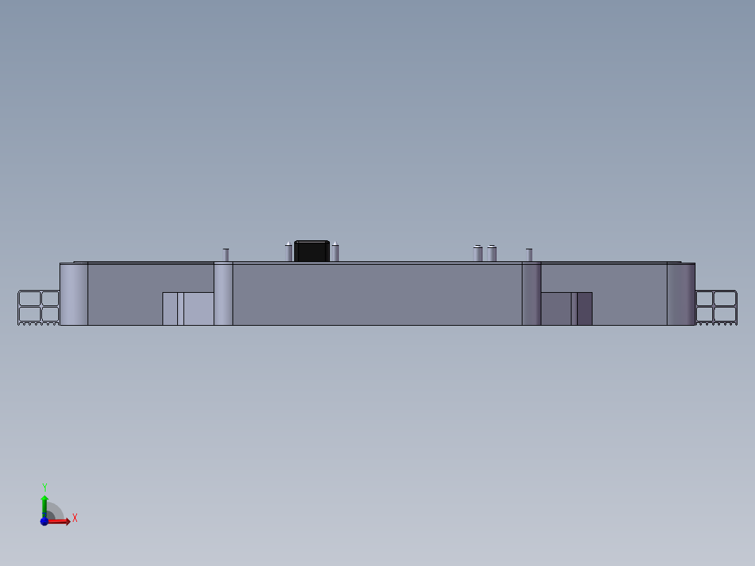 某车企新能源动力电池包前视图