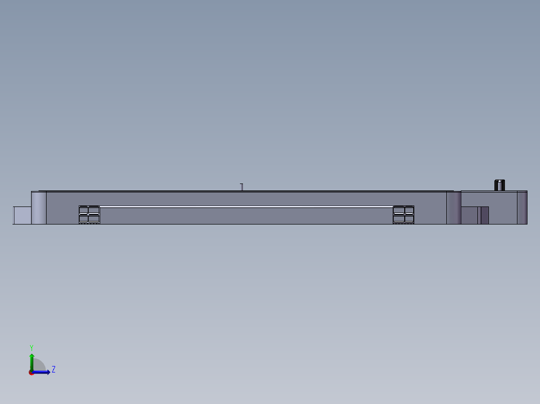 某车企新能源动力电池包左视图