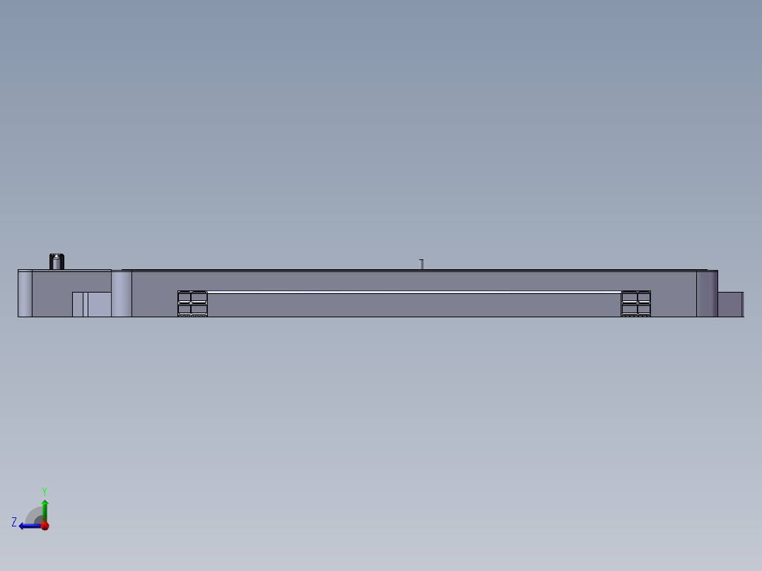 某车企新能源动力电池包右视图