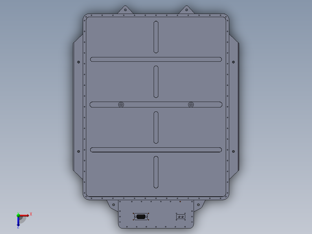 某车企新能源动力电池包俯视图