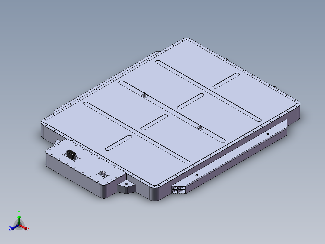 某车企新能源动力电池包正等轴测图