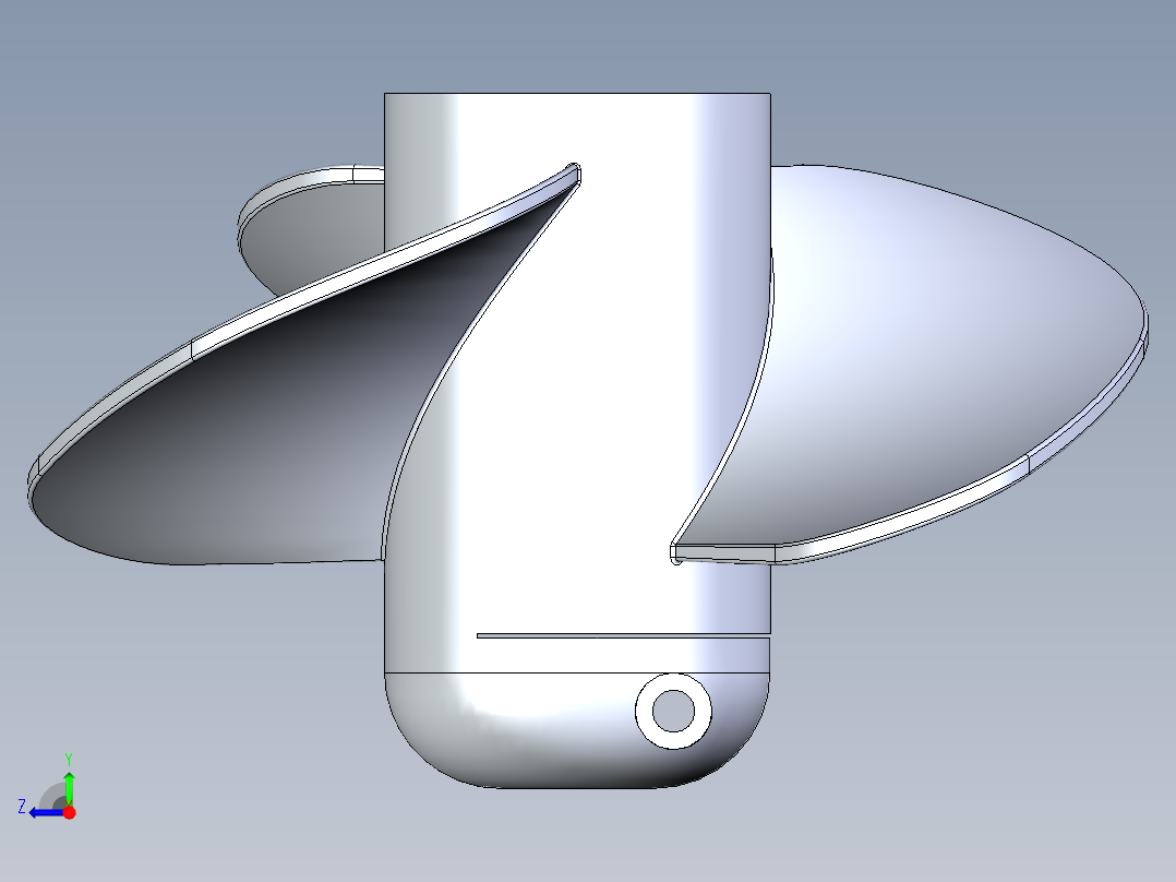 螺旋桨(74)右视图