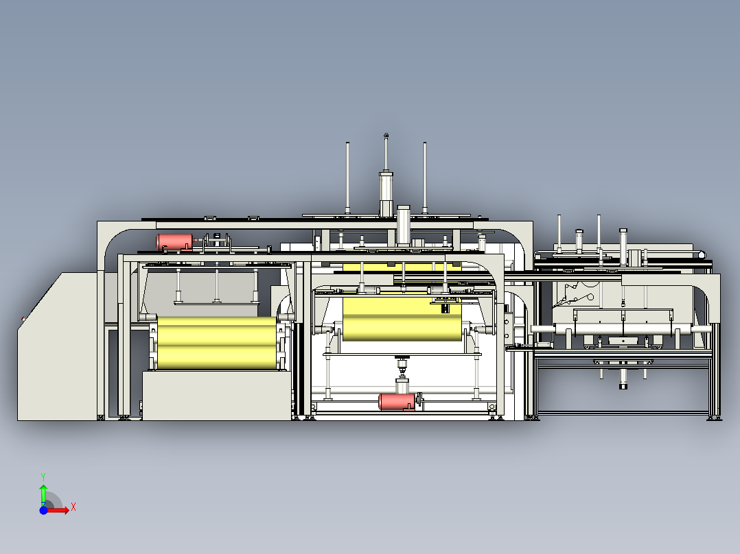 卷状料自动包膜机前视图