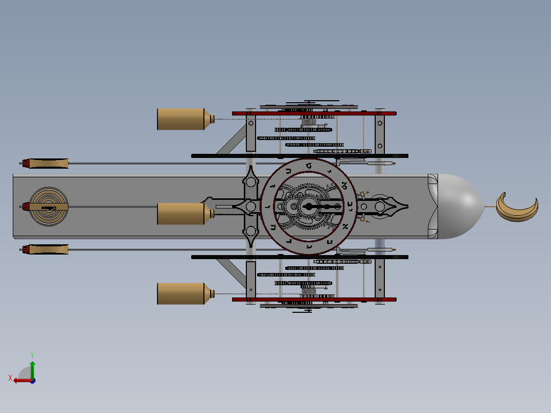 钟表、表(7)后视图