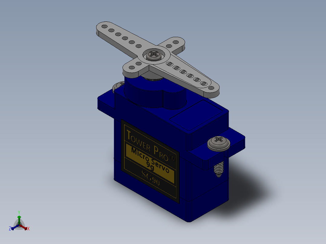 舵机(79)正等轴测图