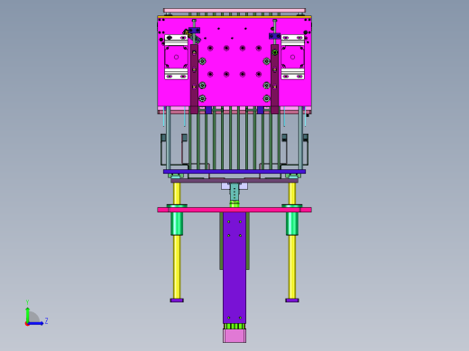 升降式电路板缓存装置左视缩略图
