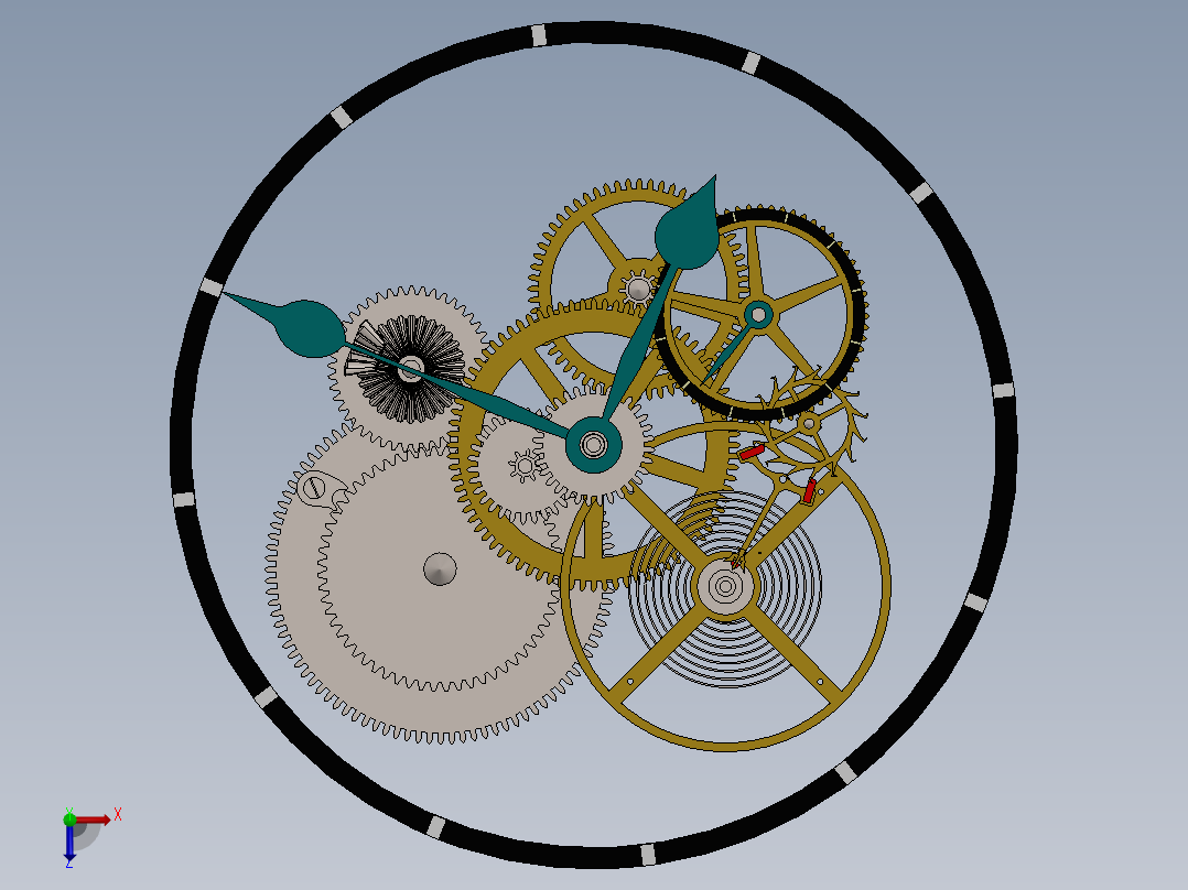钟表、表(23)俯视图