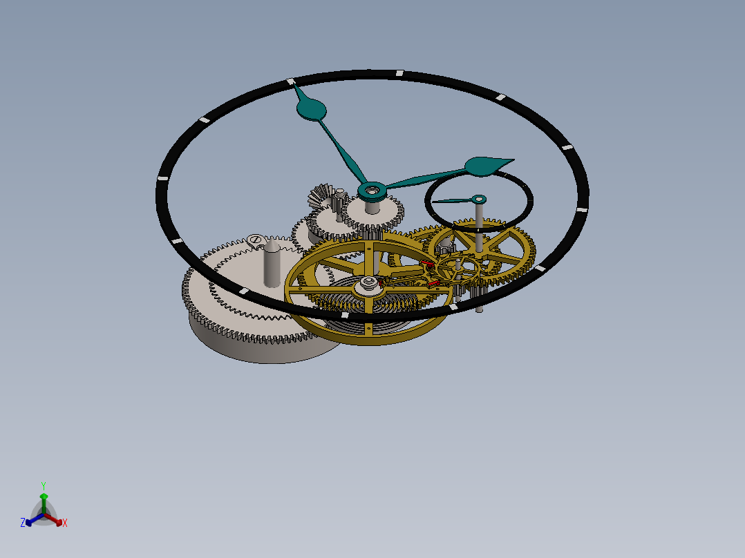 钟表、表(23)正等轴测图