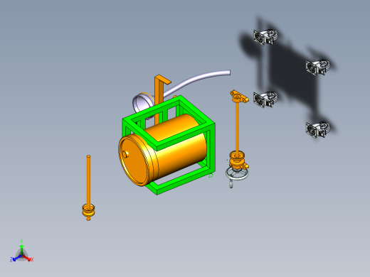 无动力加油机构