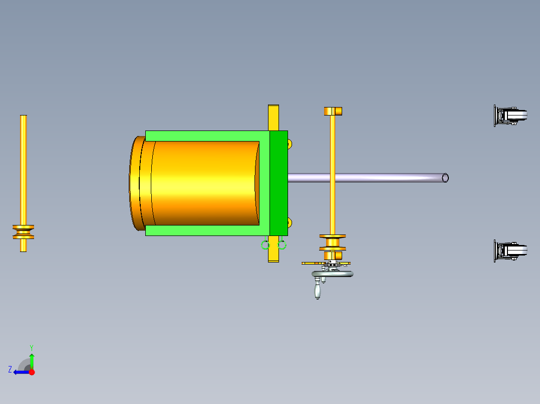 无动力加油机构右视图