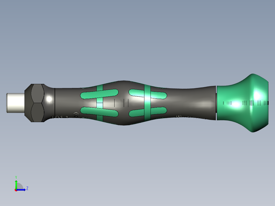微型微动螺丝刀左视图