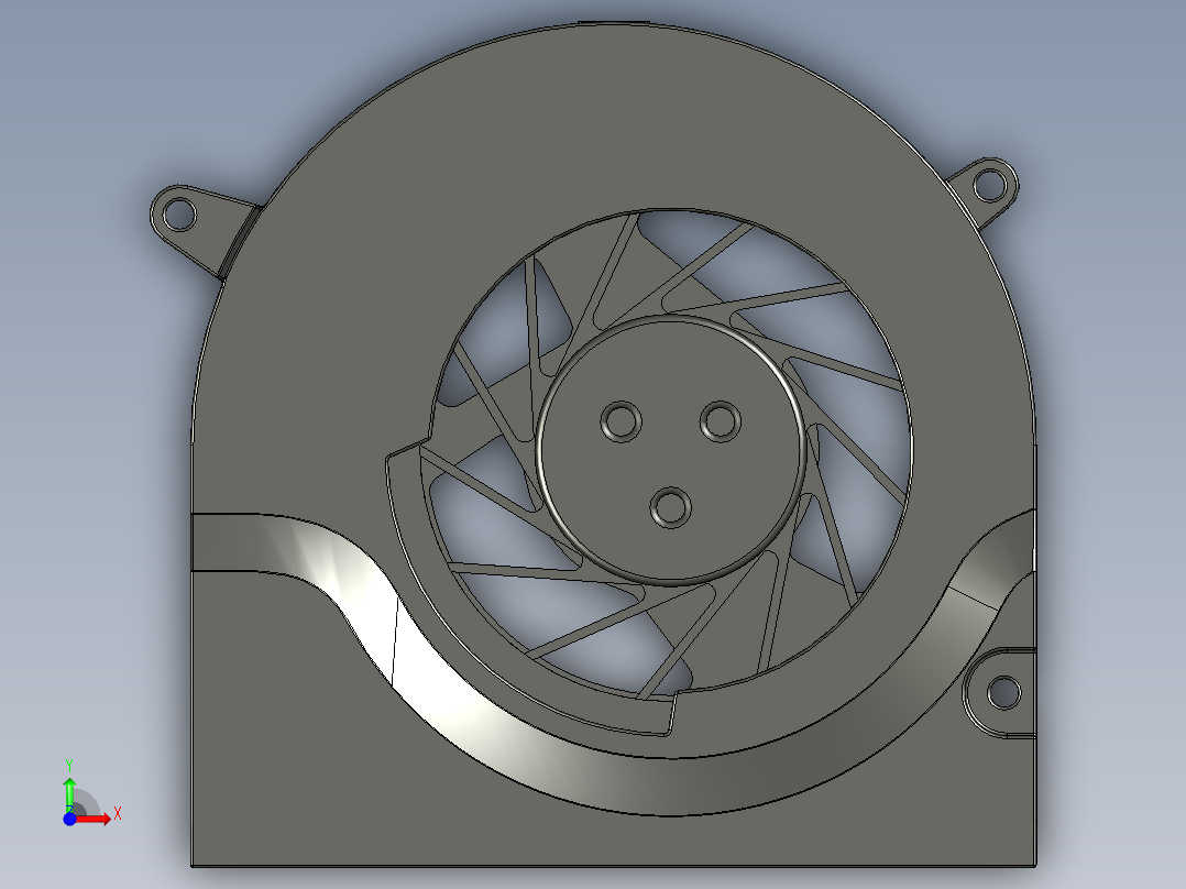 macbook空气冷却器风扇ksb0505hb 16前视图