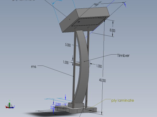 控制台 操作台podium-模型格式为 2831-模型格式为 sw