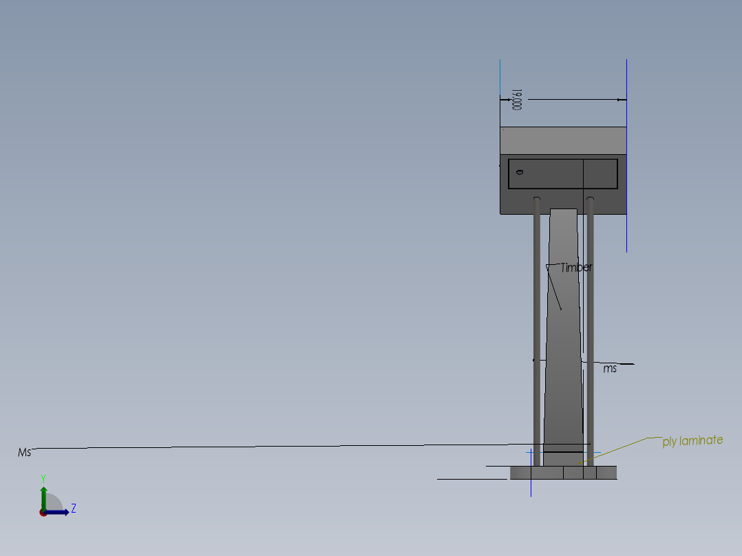 控制台 操作台podium-模型格式为 2831-模型格式为 sw左视图