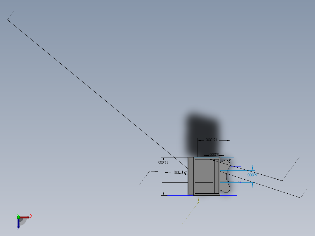 控制台 操作台podium-模型格式为 2831-模型格式为 sw俯视图