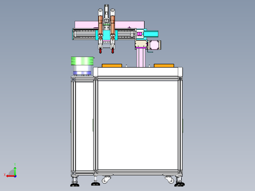 在线式锁螺丝机（吹气式送螺丝结构）后视图