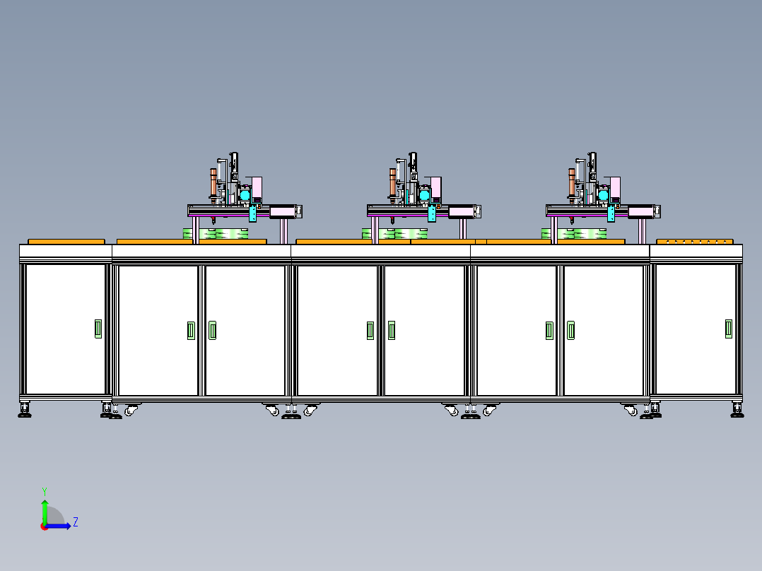 在线式锁螺丝机（吹气式送螺丝结构）左视图