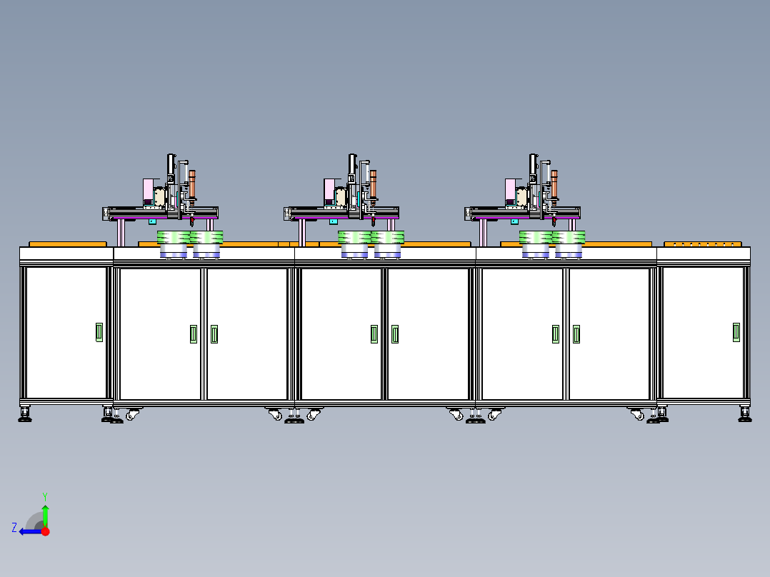 在线式锁螺丝机（吹气式送螺丝结构）右视图