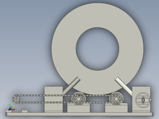 YGQ辅助支撑装配体SLSB前视缩略图