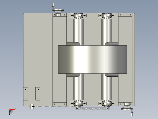 YGQ辅助支撑装配体SLSB俯视缩略图