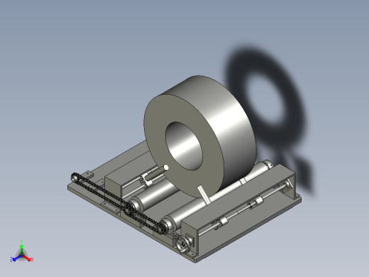 YGQ辅助支撑装配体SLSB正等轴测缩略图