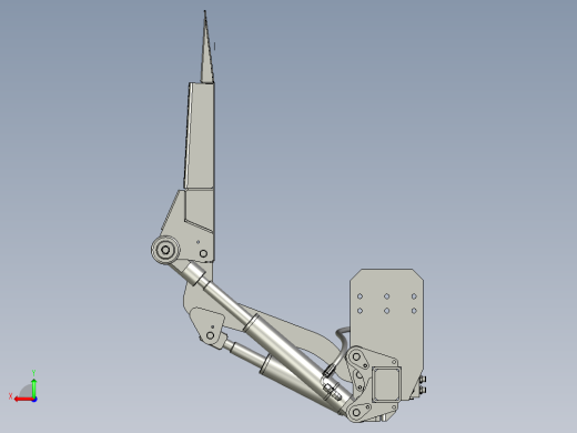 新型货车尾板支撑装置后视缩略图