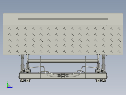 新型货车尾板支撑装置左视缩略图