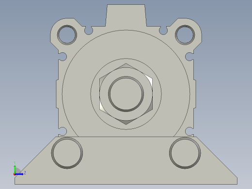 薄型气缸CDQ2L63-10DMZ(收缩状态)-ON左视缩略图