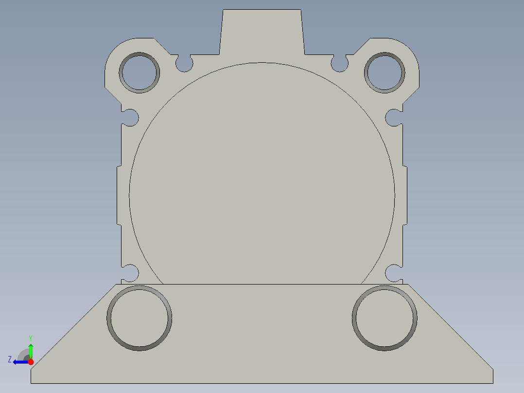 薄型气缸CDQ2L63-10DMZ(收缩状态)-ON右视图