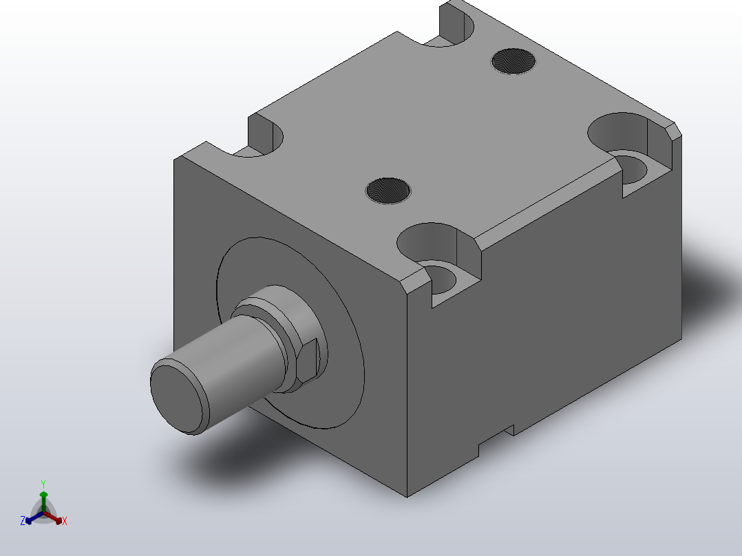 MPJ.Q 径向安装薄型油缸侧向安装薄型油缸侧向安装油缸[MPJ.Q-50-50-E]主视图