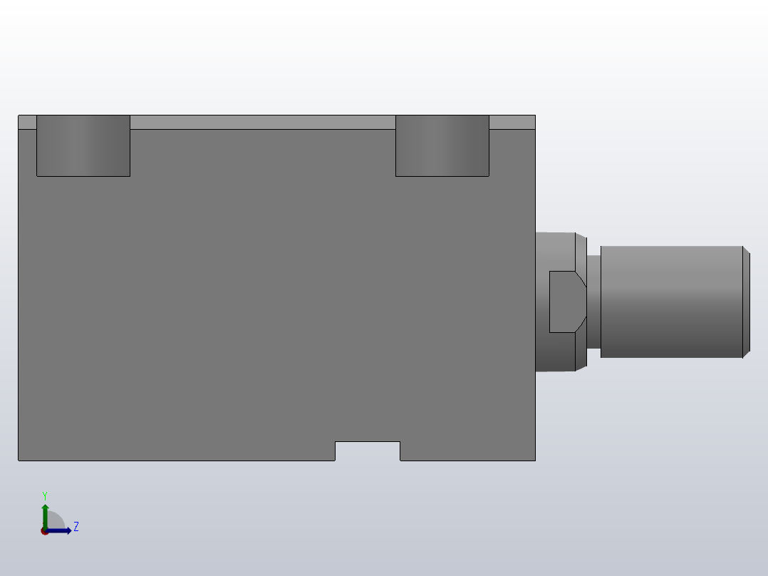 MPJ.Q 径向安装薄型油缸侧向安装薄型油缸侧向安装油缸[MPJ.Q-50-50-E]左视图