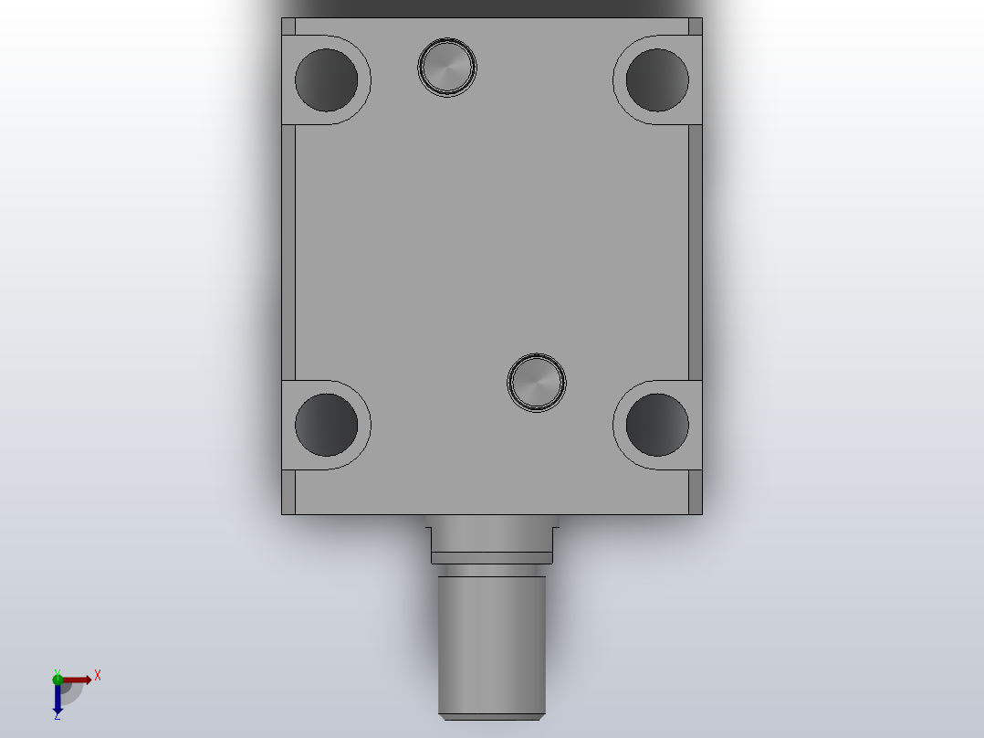 MPJ.Q 径向安装薄型油缸侧向安装薄型油缸侧向安装油缸[MPJ.Q-50-50-E]俯视图