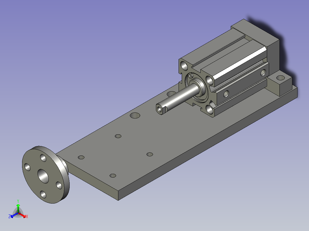 转盘固定装置主视图