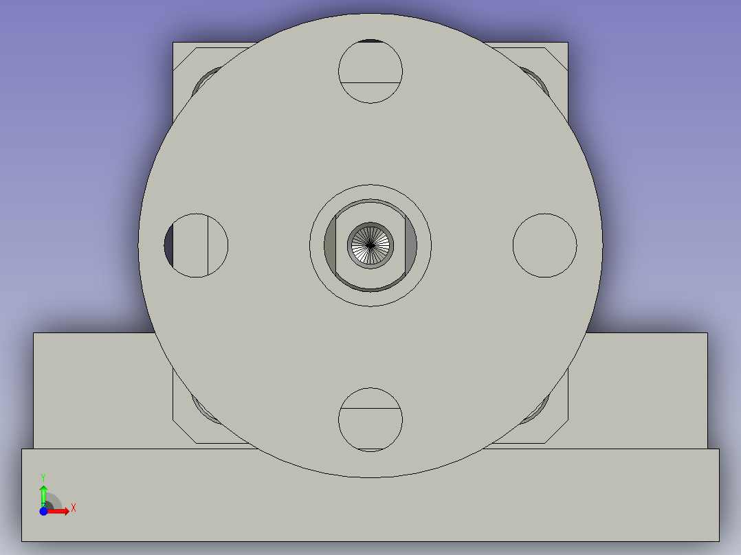 转盘固定装置前视图