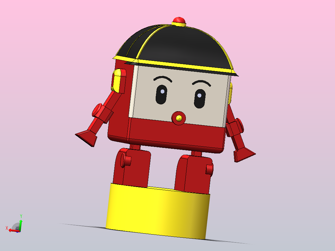 玩具车模型罗伊主视图