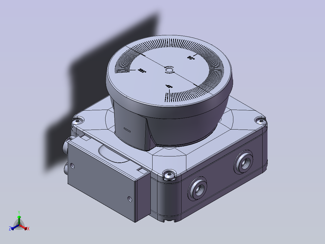 SICK 激光nano-1-0923正等轴测图