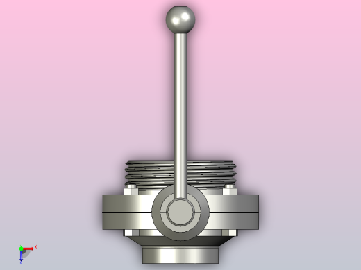 DDSX-05螺焊式手动蝶阀[DDSX-05-DN40]俯视缩略图