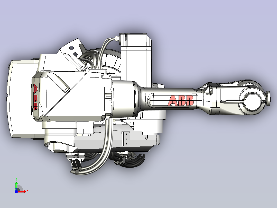 IRB 2600-20-1.65三维模型图纸前视图