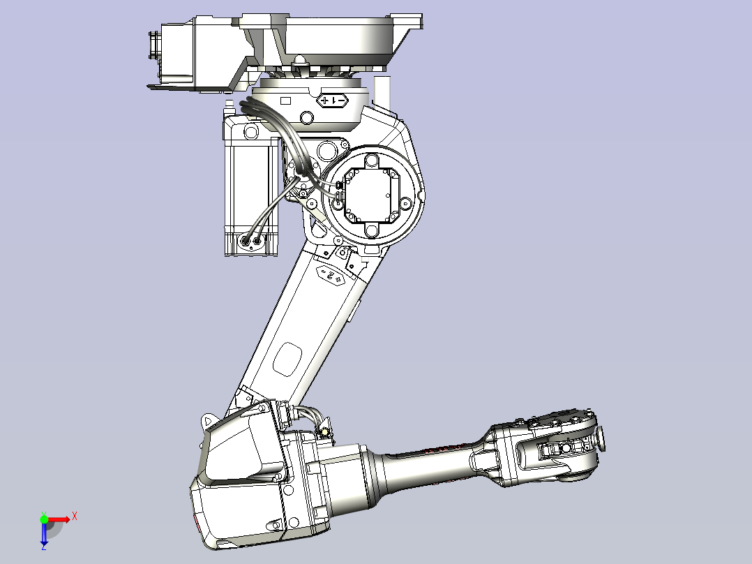 IRB 2600-20-1.65三维模型图纸俯视图