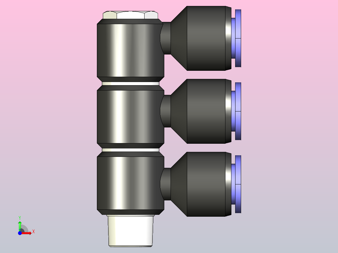 PHT(3) 串联直角(3)[PHT10-02(3)]前视图