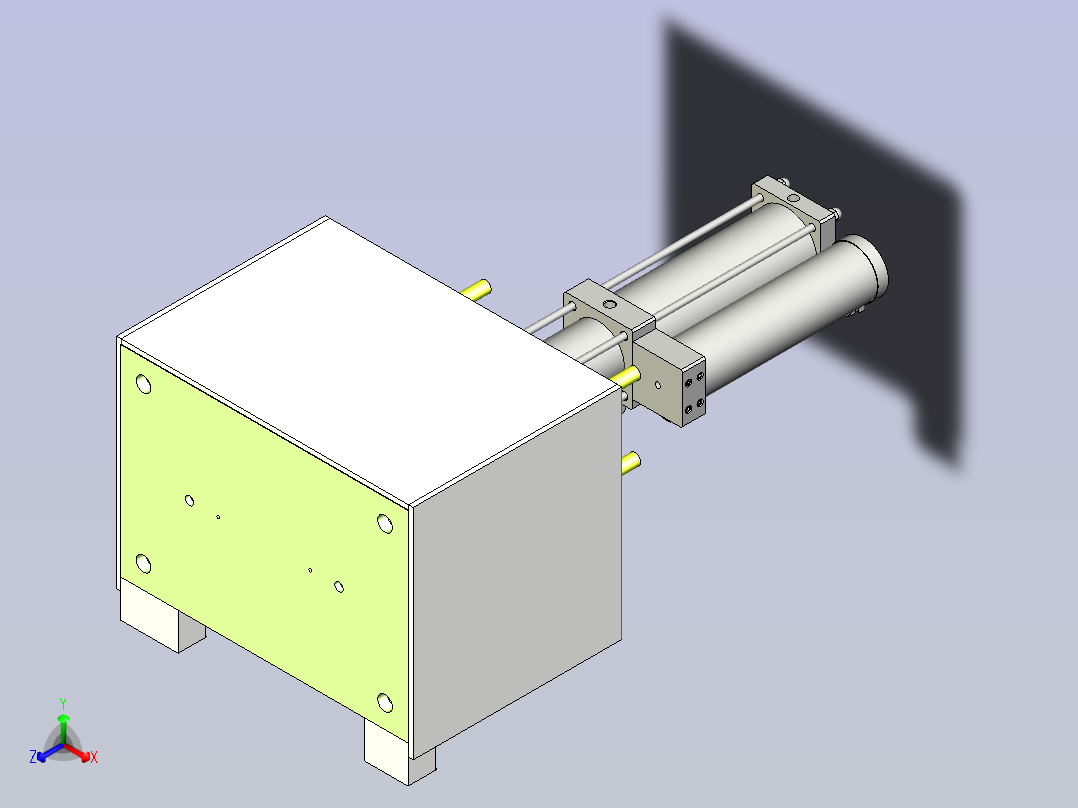 5T增压机3D数模主视图