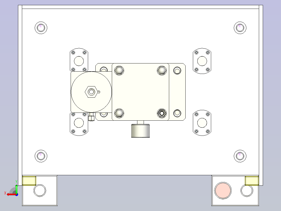 5T增压机3D数模后视图
