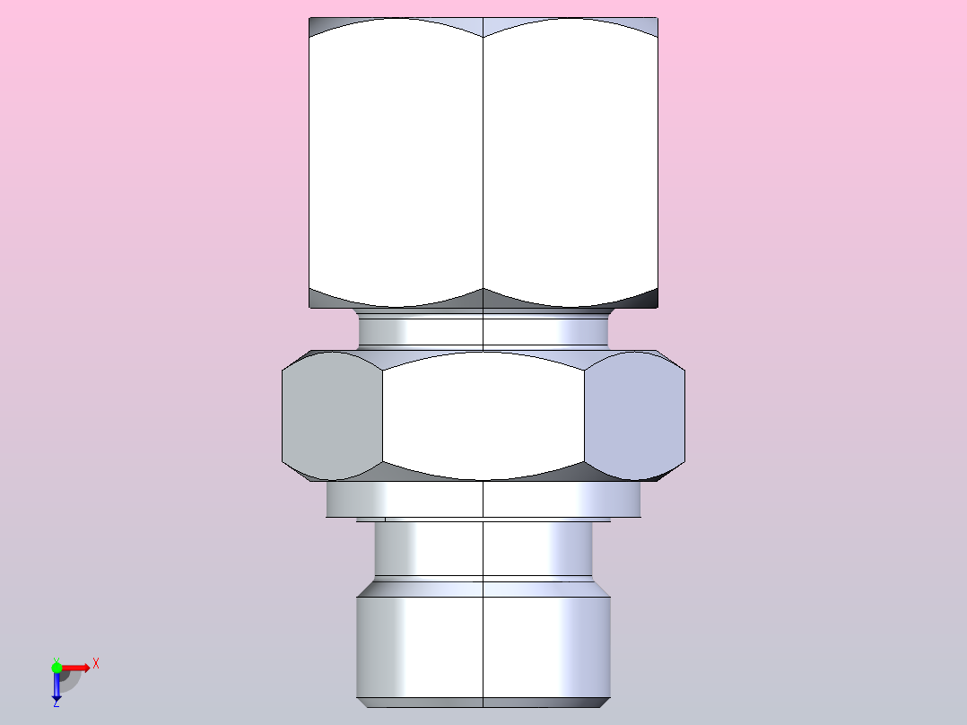 1CM-WD 1CM-WD 公制螺纹胶垫密封柱端[1DM-18-16WD-RN]俯视图