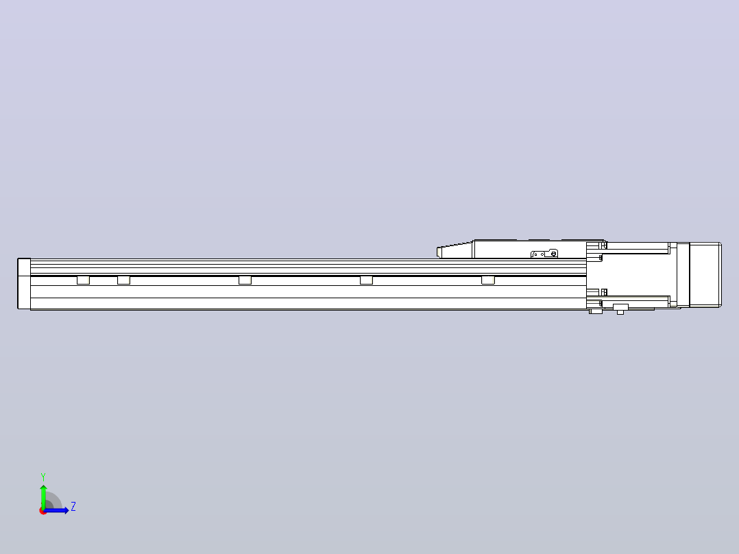 滚珠丝杠直线轴内置导轨TPA-GCR-170-2510C-L500-MR-M75-N3左视图