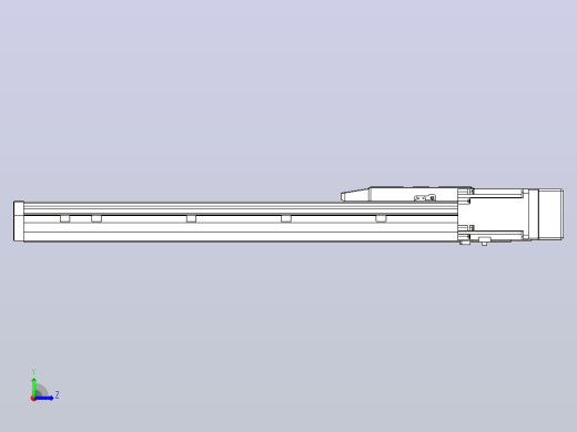 滚珠丝杠直线轴内置导轨TPA-GCR-170-2510C-L500-MR-M75-N3左视缩略图