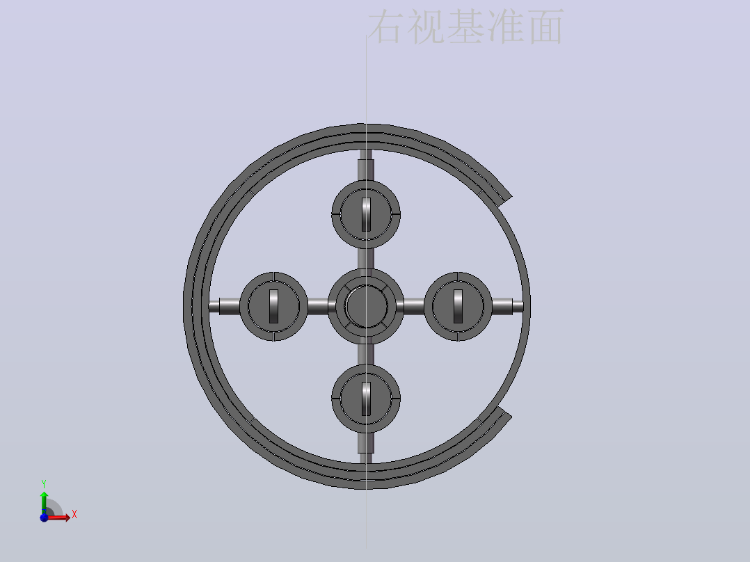 电缆前视图