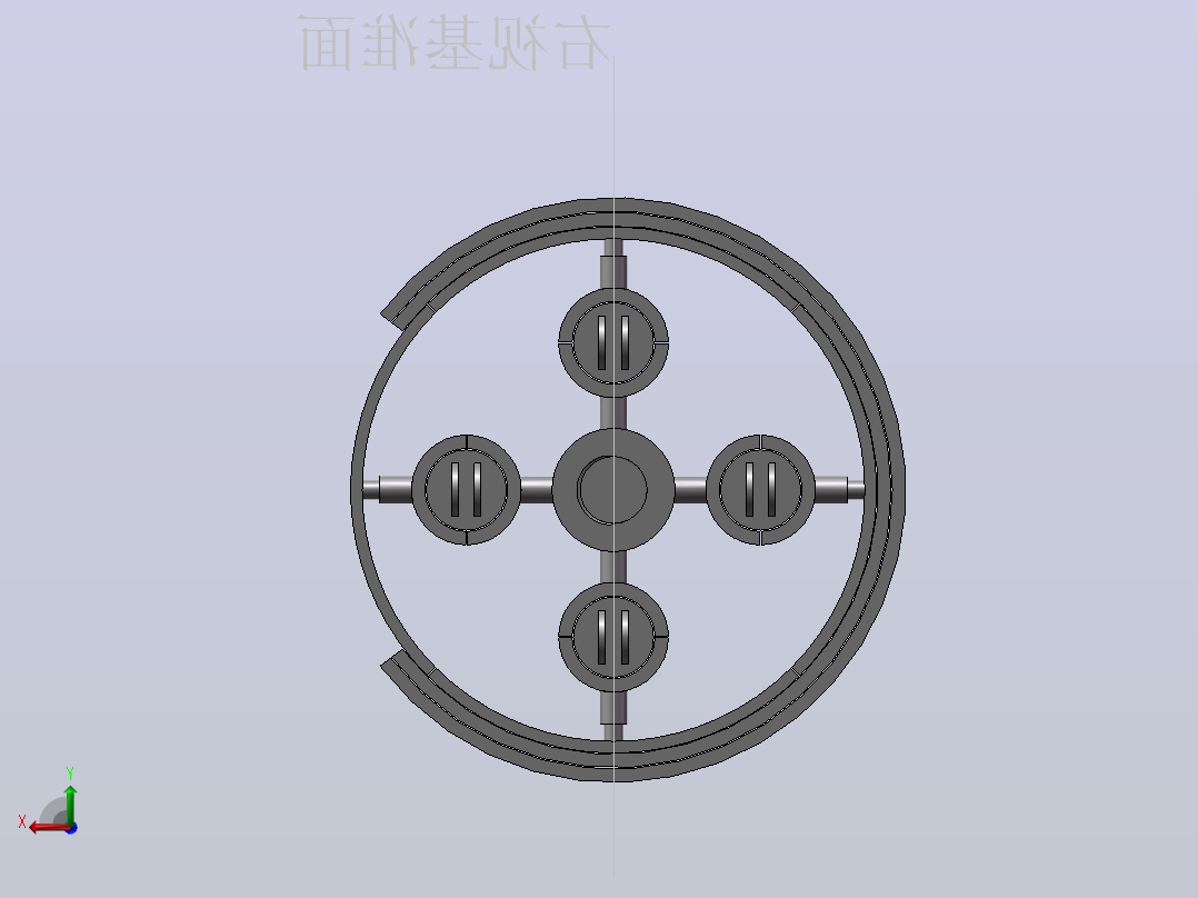 电缆后视图