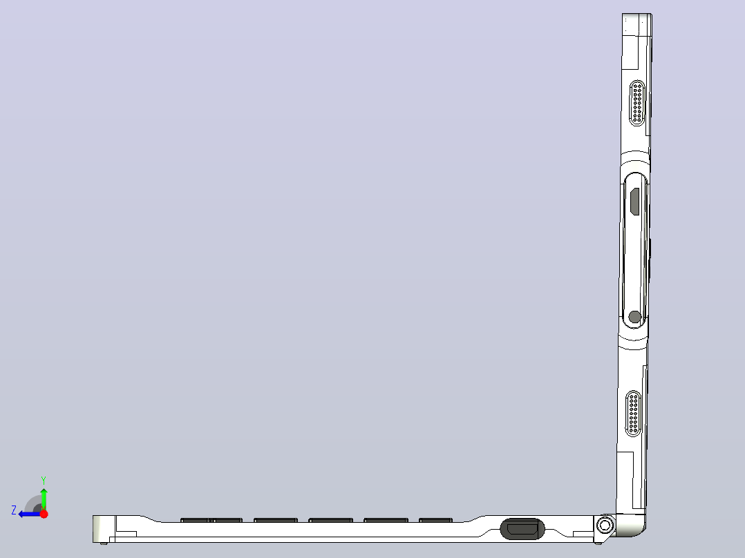 三星 Galaxy Tab S2 的键盘右视图