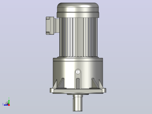 1.5KW-CV型立式三相铝毂（刹车）马达减速机_CV40-1500右视缩略图